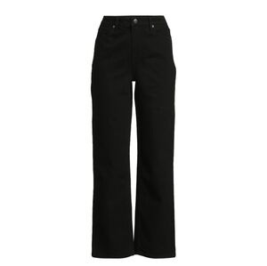 No Boundaries Women's Size 4 High Rise Straight Leg Jeans Black Wash NWT